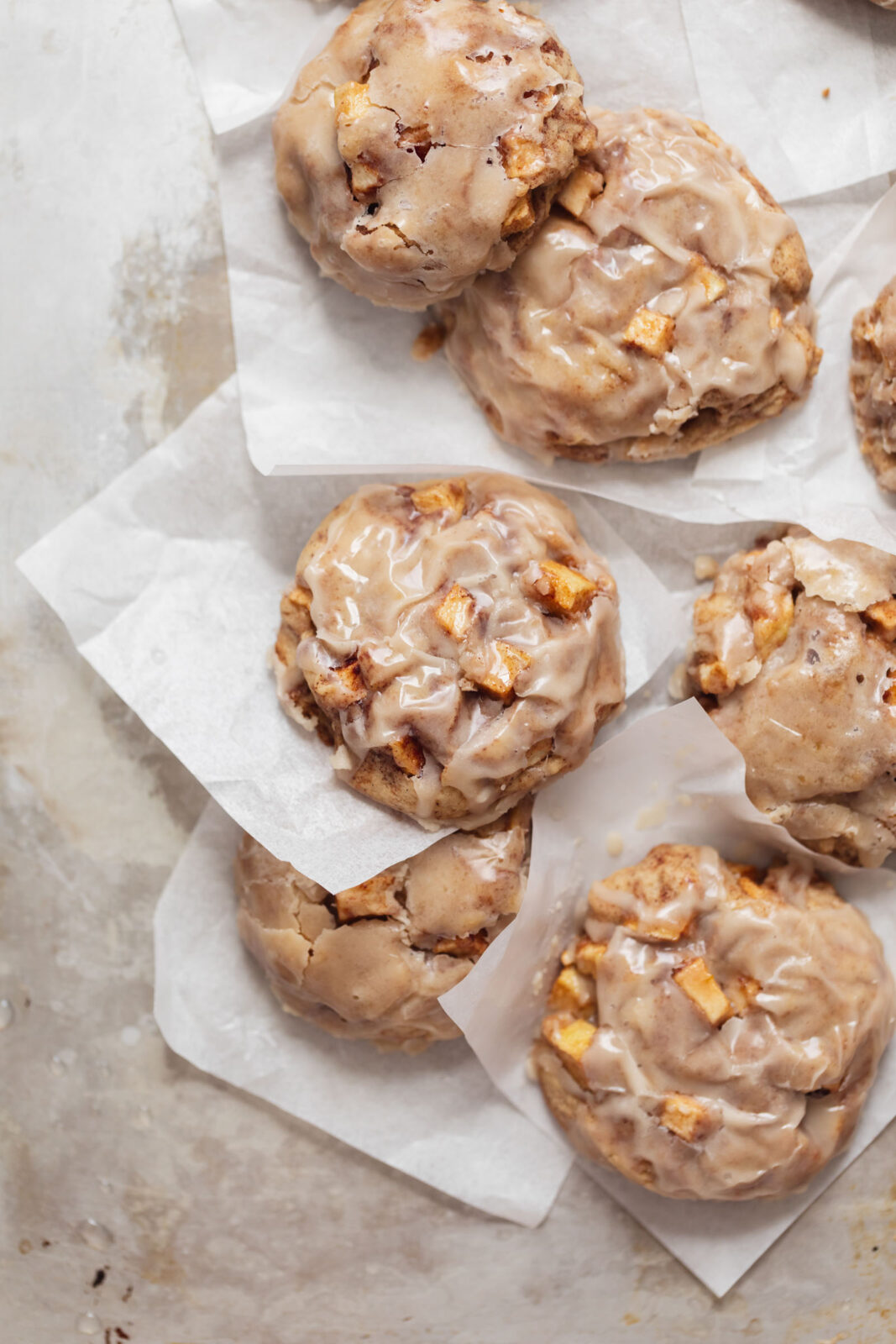 apple fritter cookies