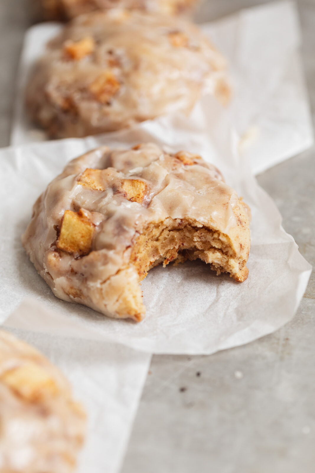 apple fritter cookies