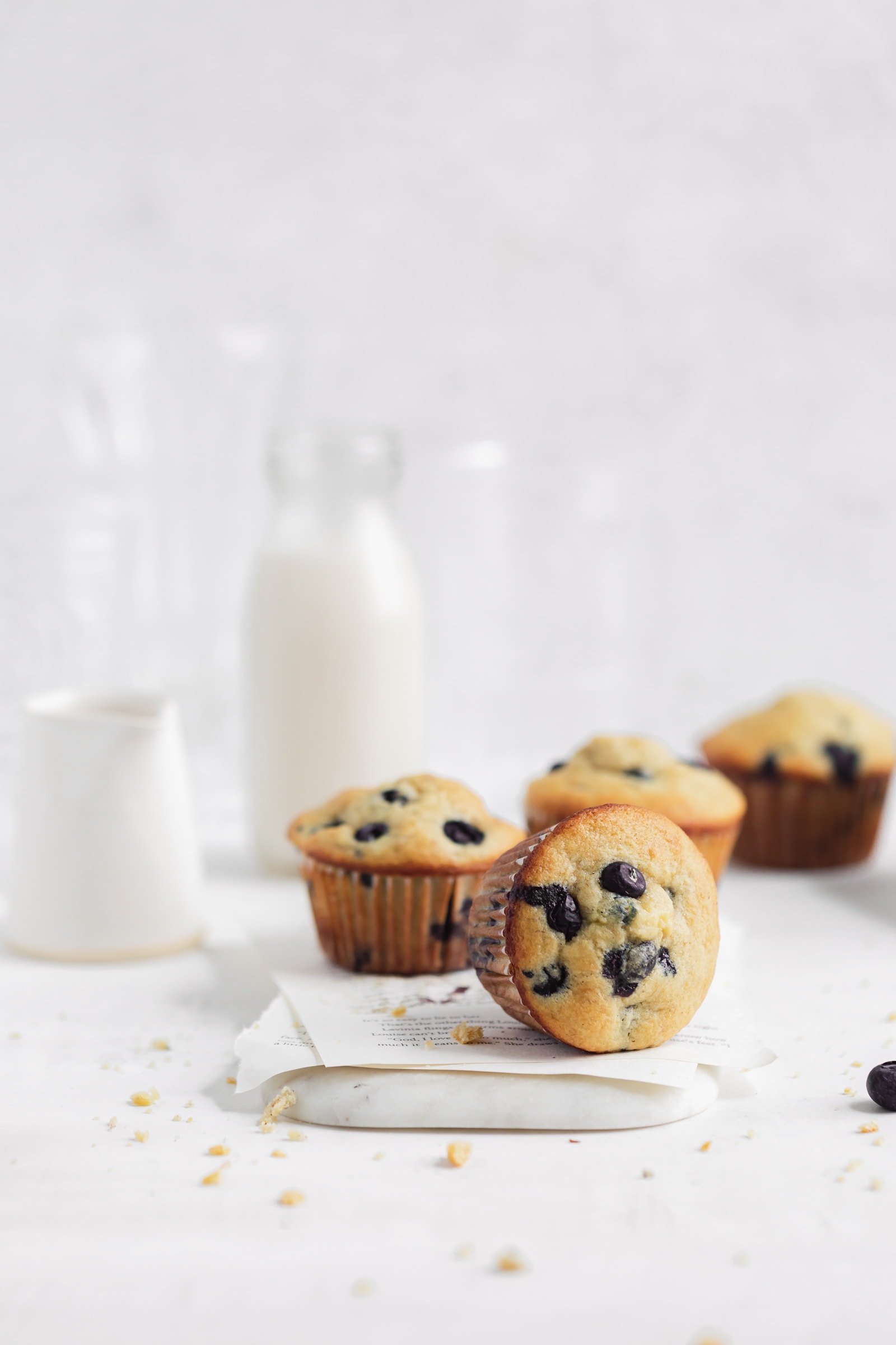 blueberry banana corn muffins