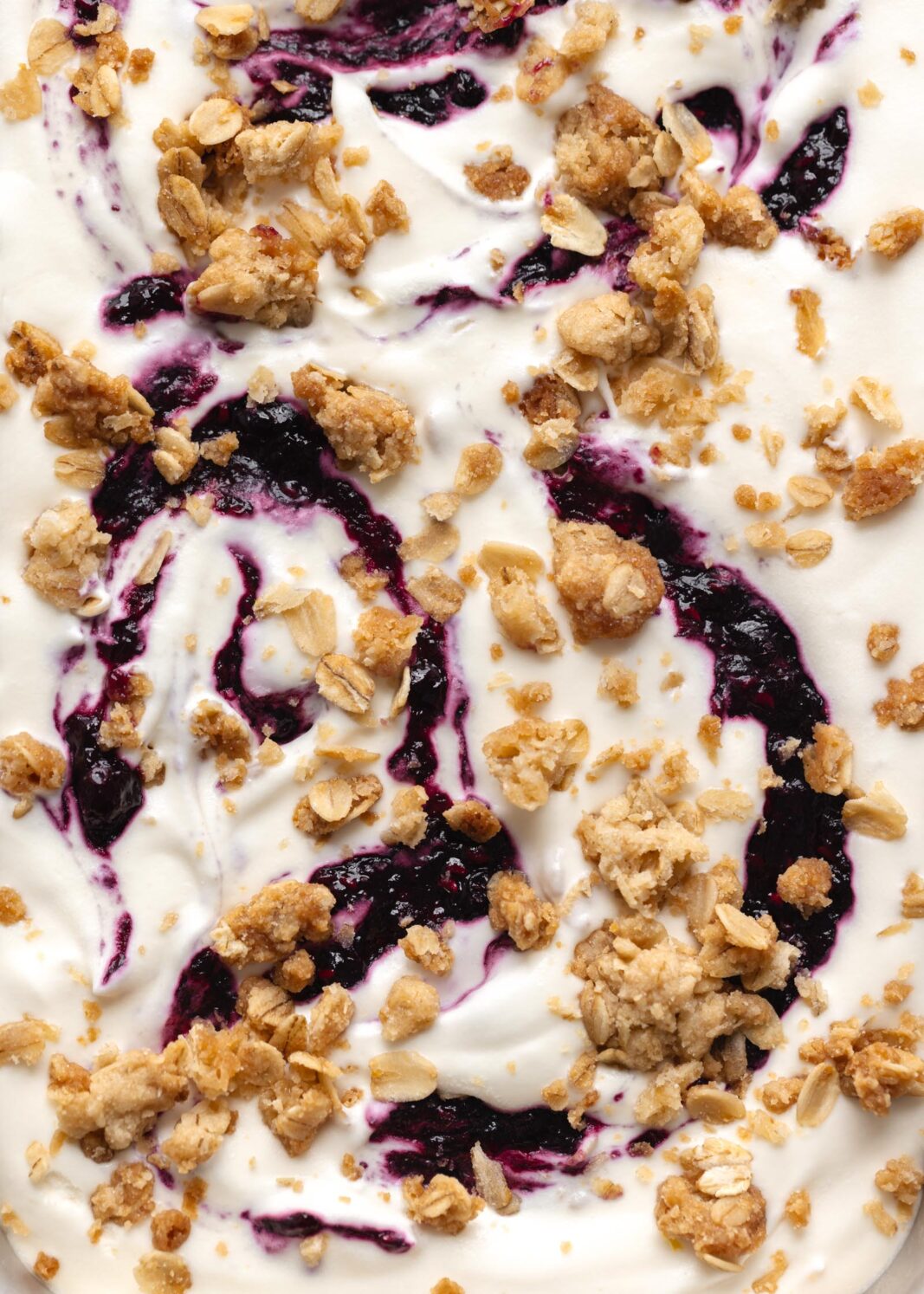 berry crisp ice cream