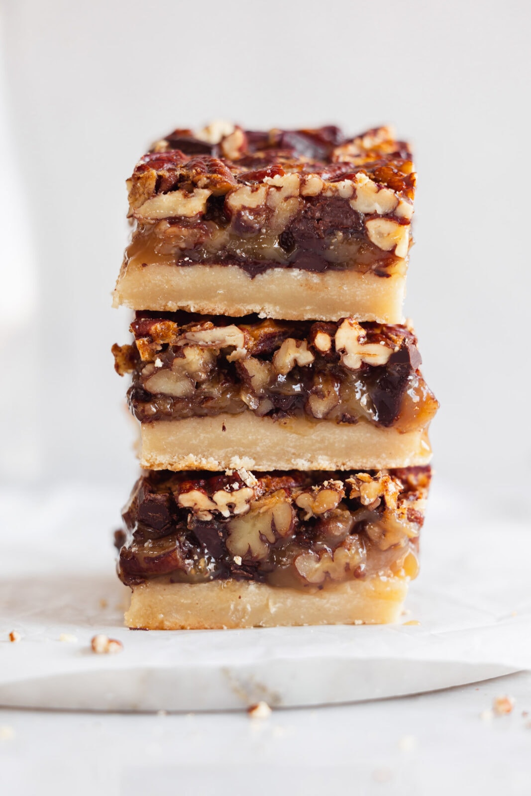 bourbon chocolate pecan pie bars