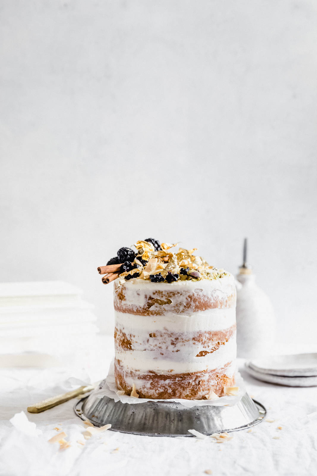 Like chai tea in a cake, this Chai Spice Cake with Vanilla Cream Cheese Frosting is delicately spiced with cinnamon, cardamom, and ginger. YUMMA.
