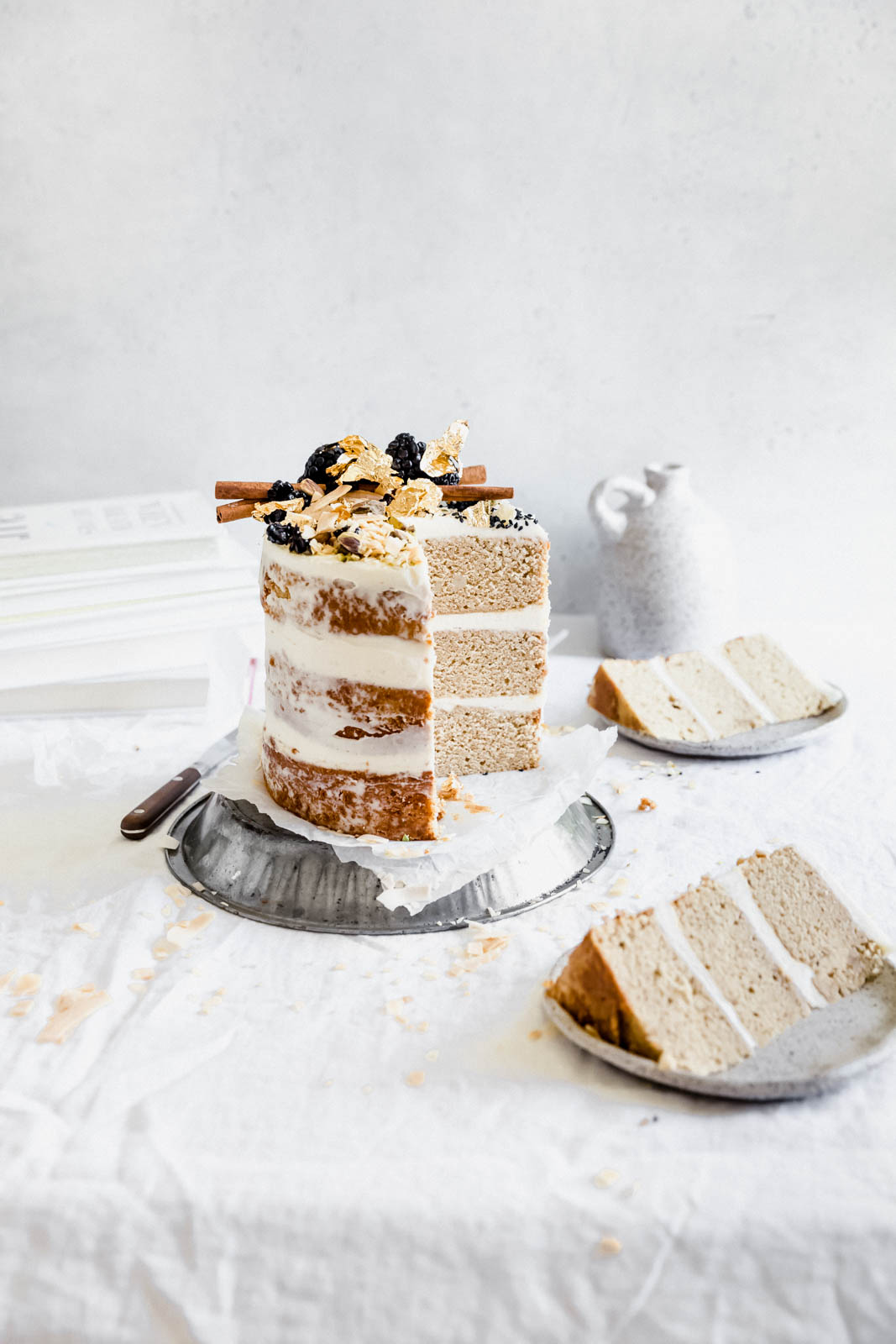 Like chai tea in a cake, this Chai Spice Cake with Vanilla Cream Cheese Frosting is delicately spiced with cinnamon, cardamom, and ginger. YUMMA.