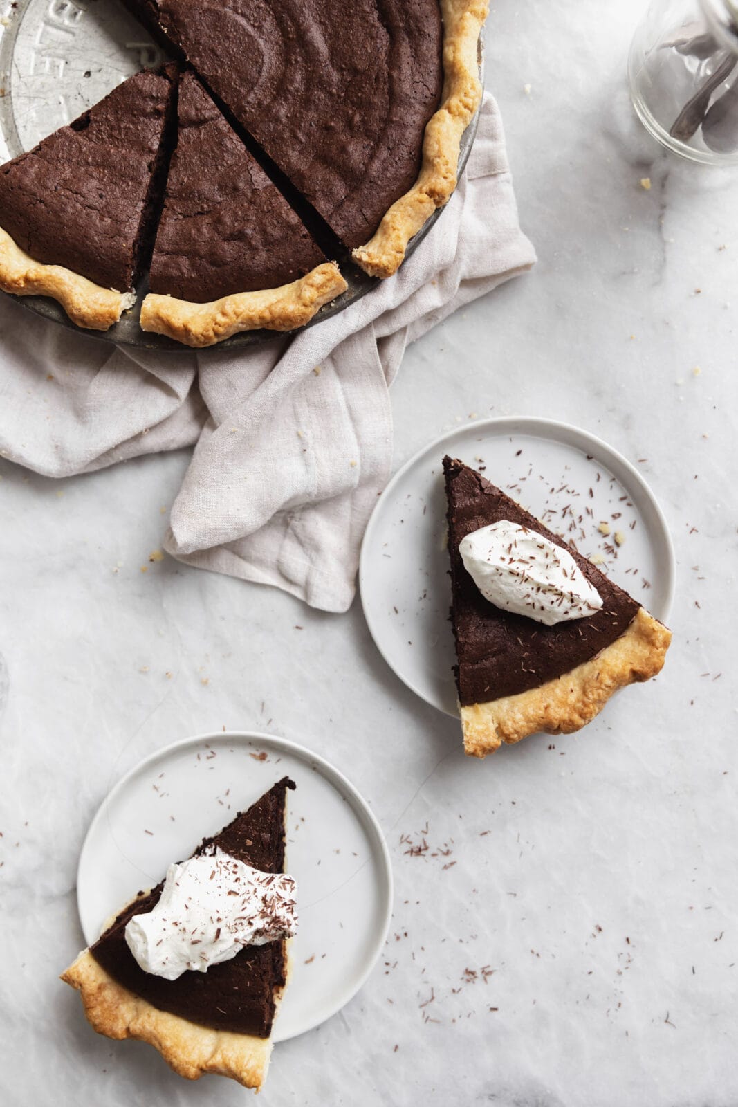 fudgy chocolate brownie pie