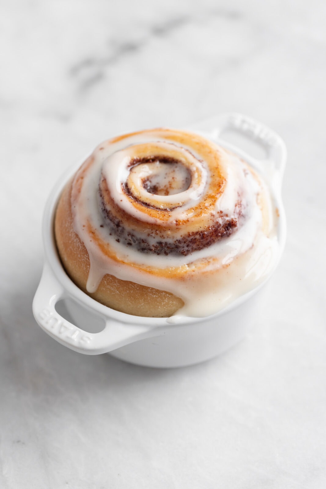 cinnamon roll for one