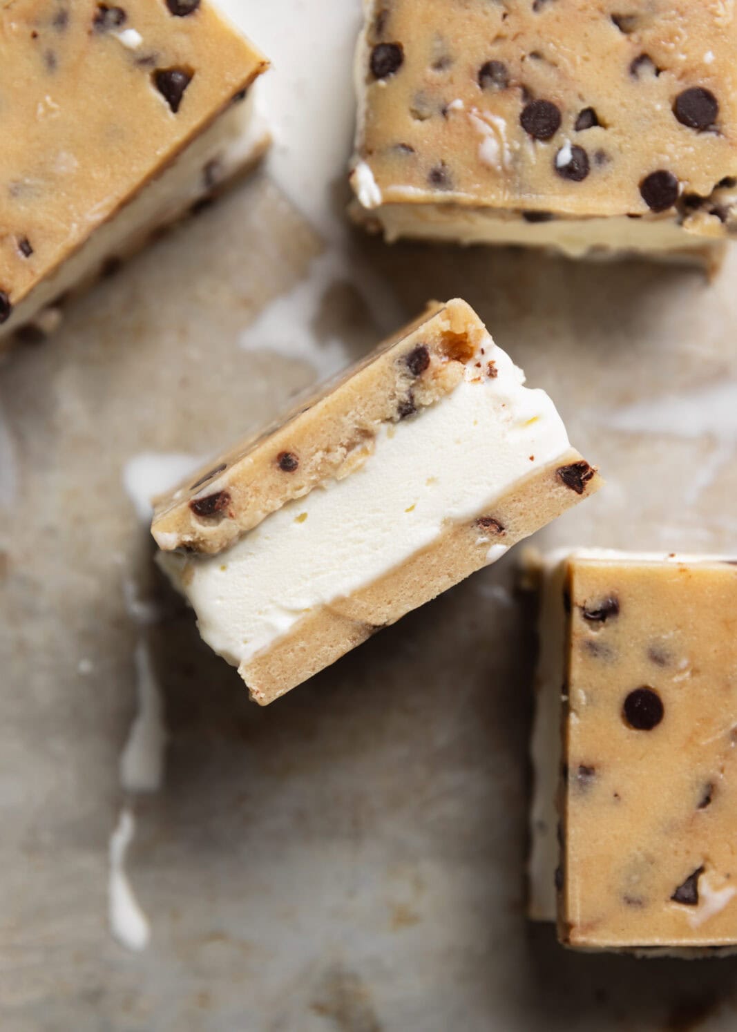 cookie dough ice cream sandwiches
