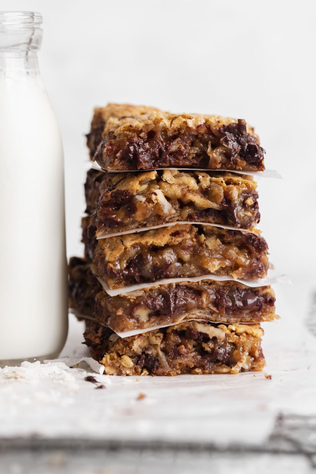 stack of cowboy cookie bars