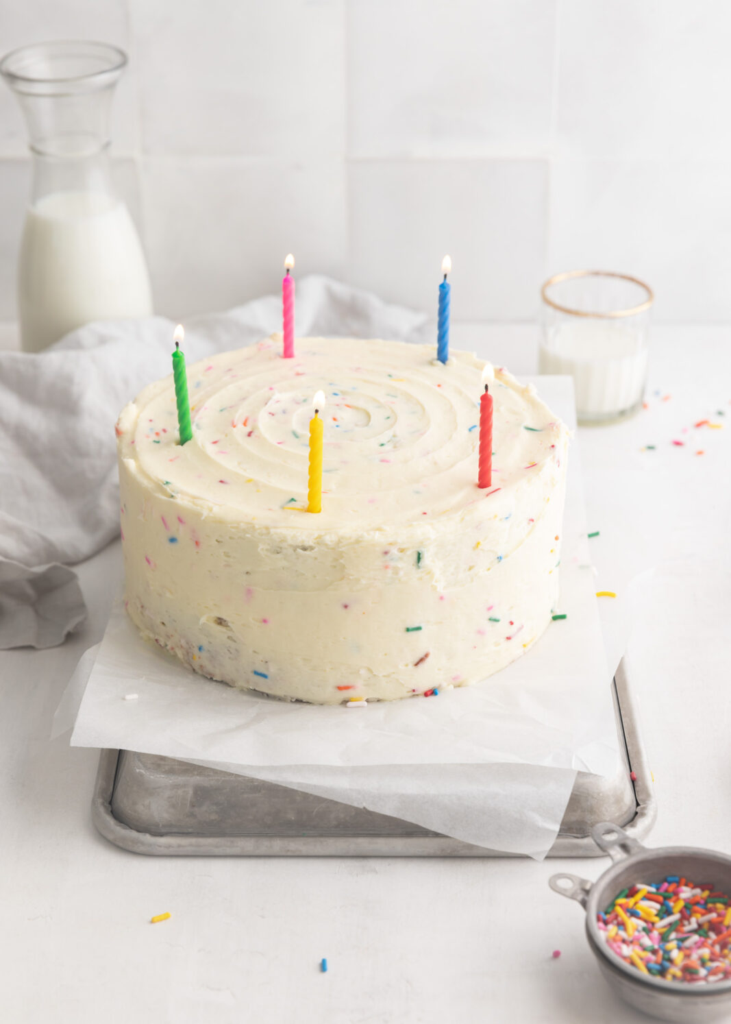 homemade funfetti cake