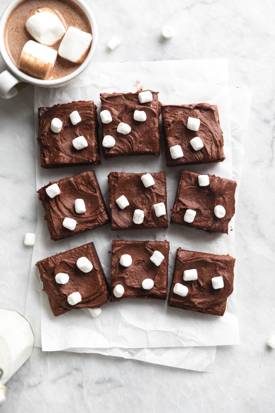 hot cocoa brownies