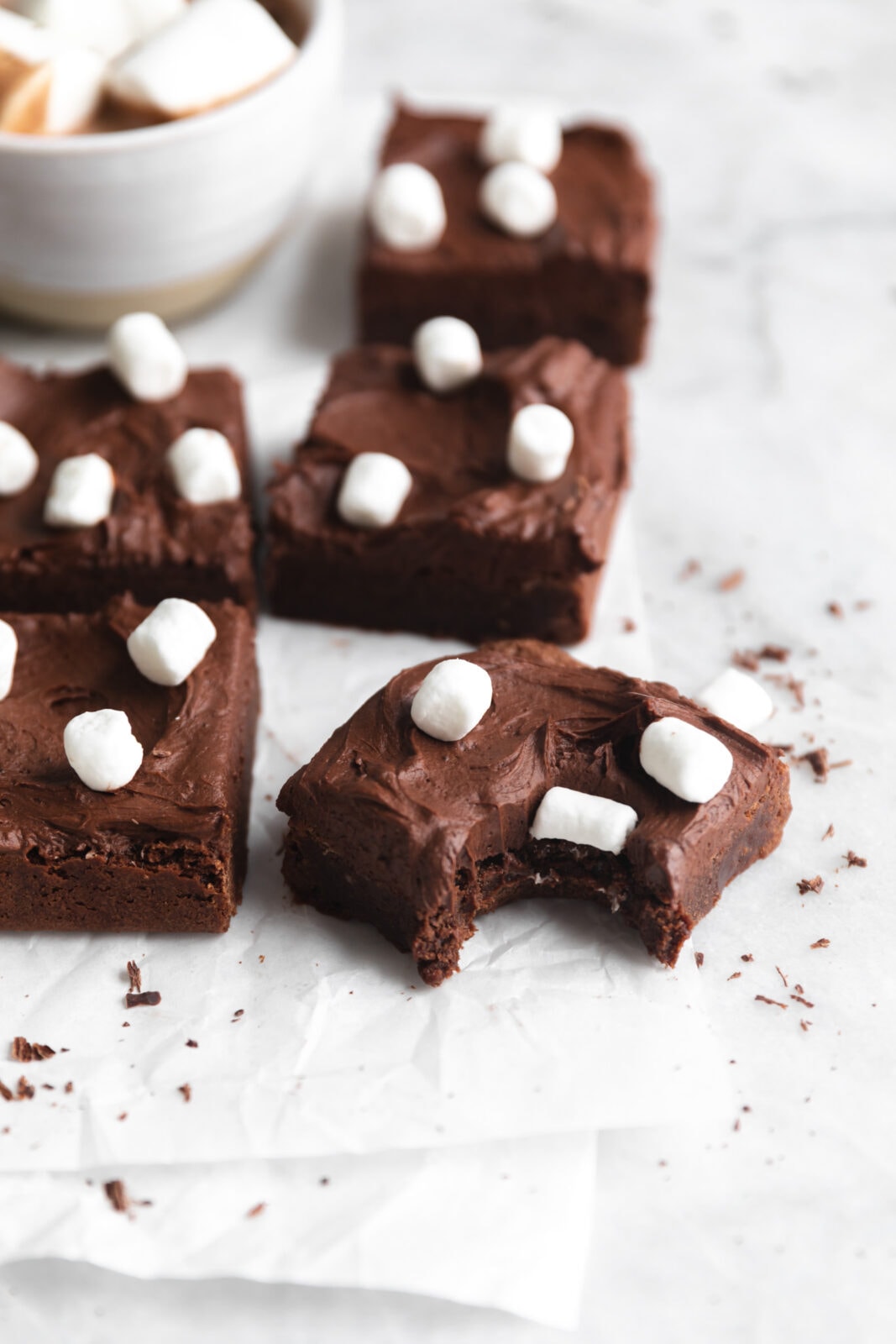 hot cocoa brownies