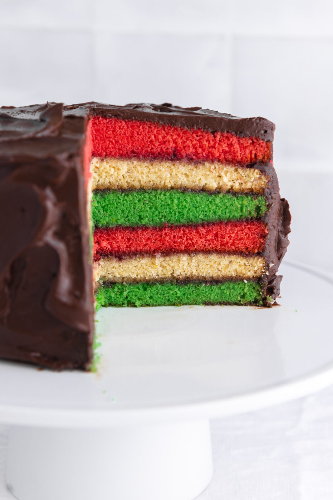 italian rainbow cookie cake