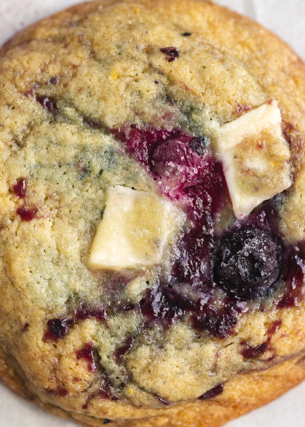 lemon blueberry white chocolate cookies