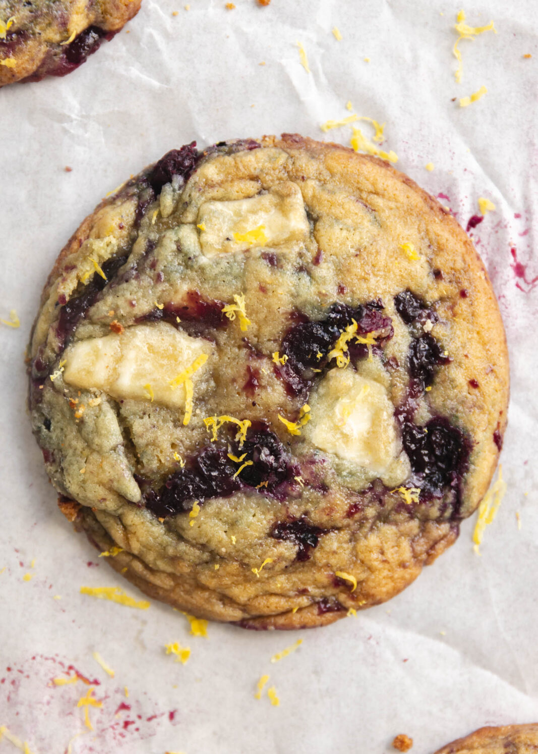 lemon blueberry white chocolate cookies
