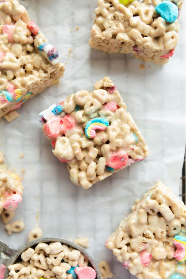 lucky charms rice krispie treats