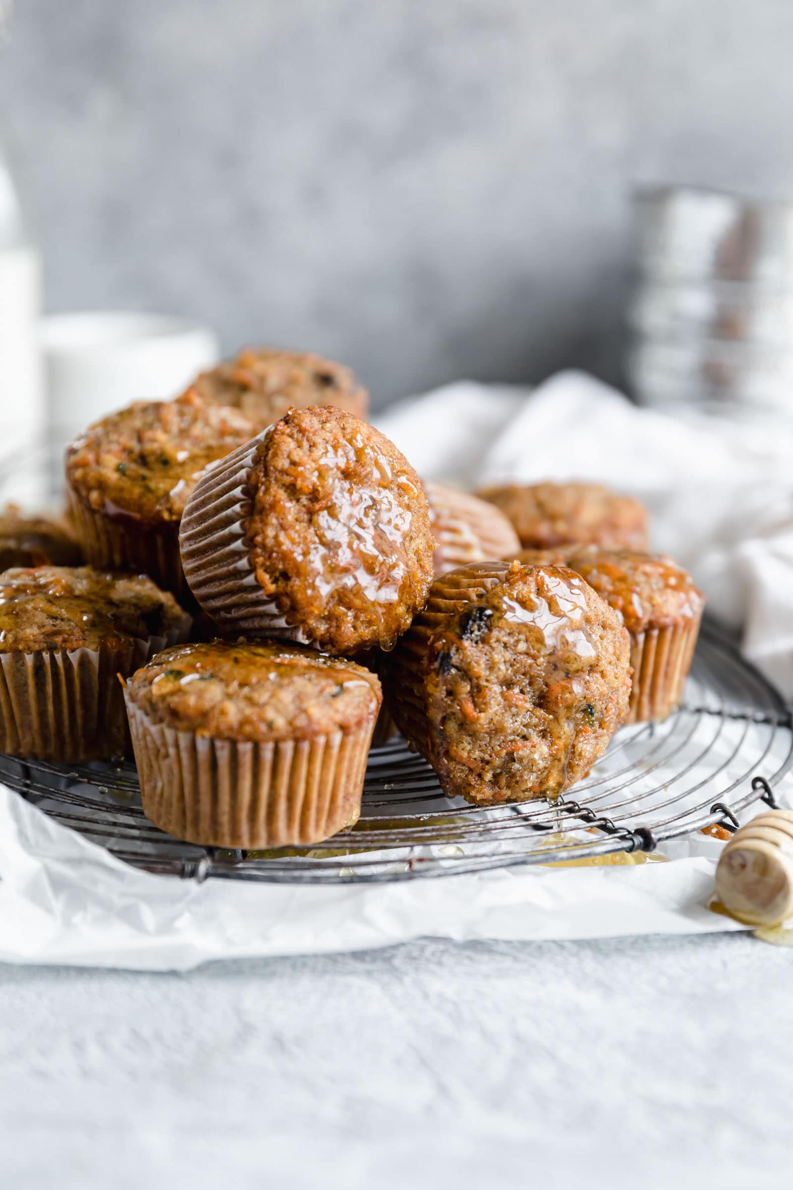 stack of morning glory muffins