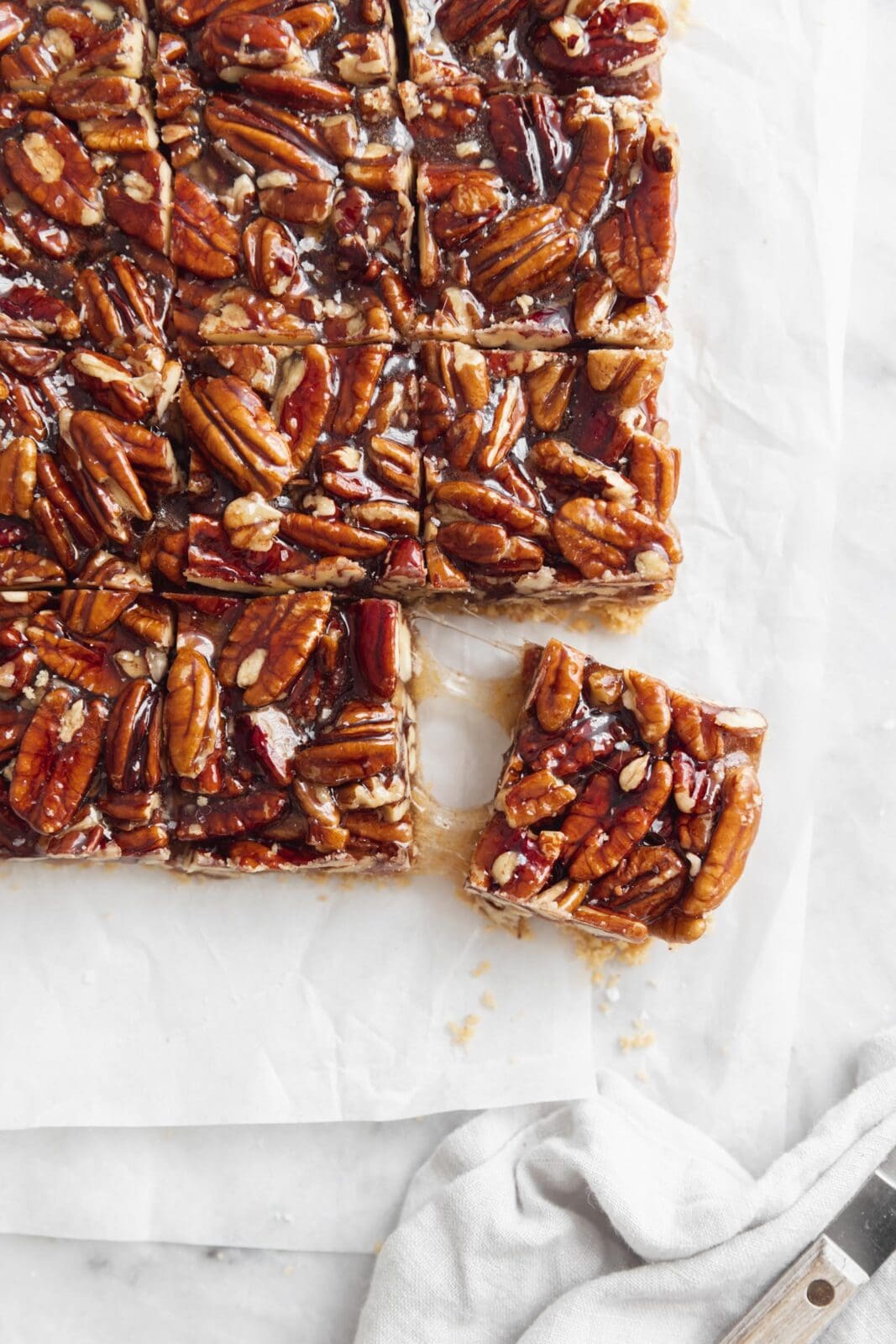 no bake pecan pie bars