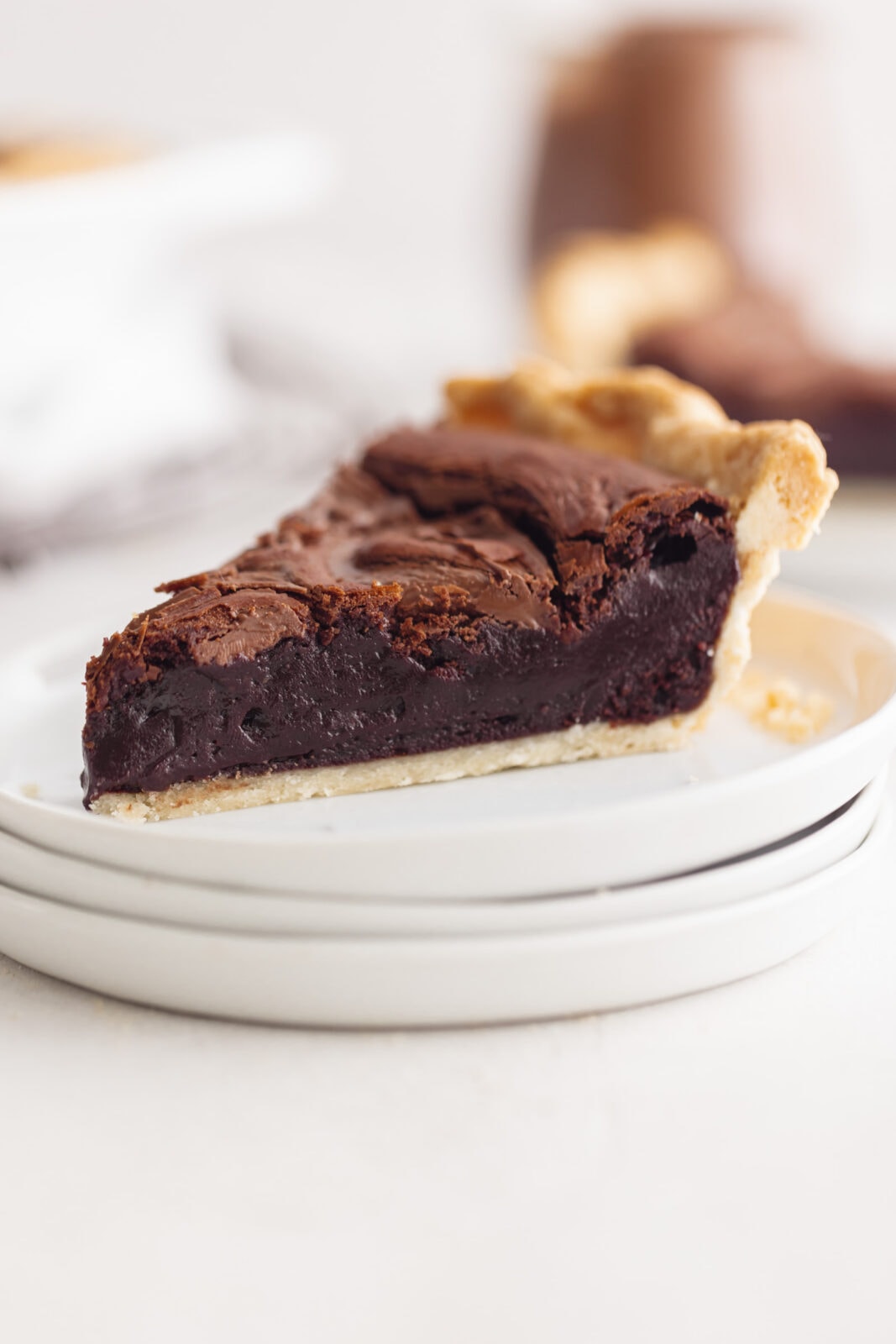 nutella brownie pie