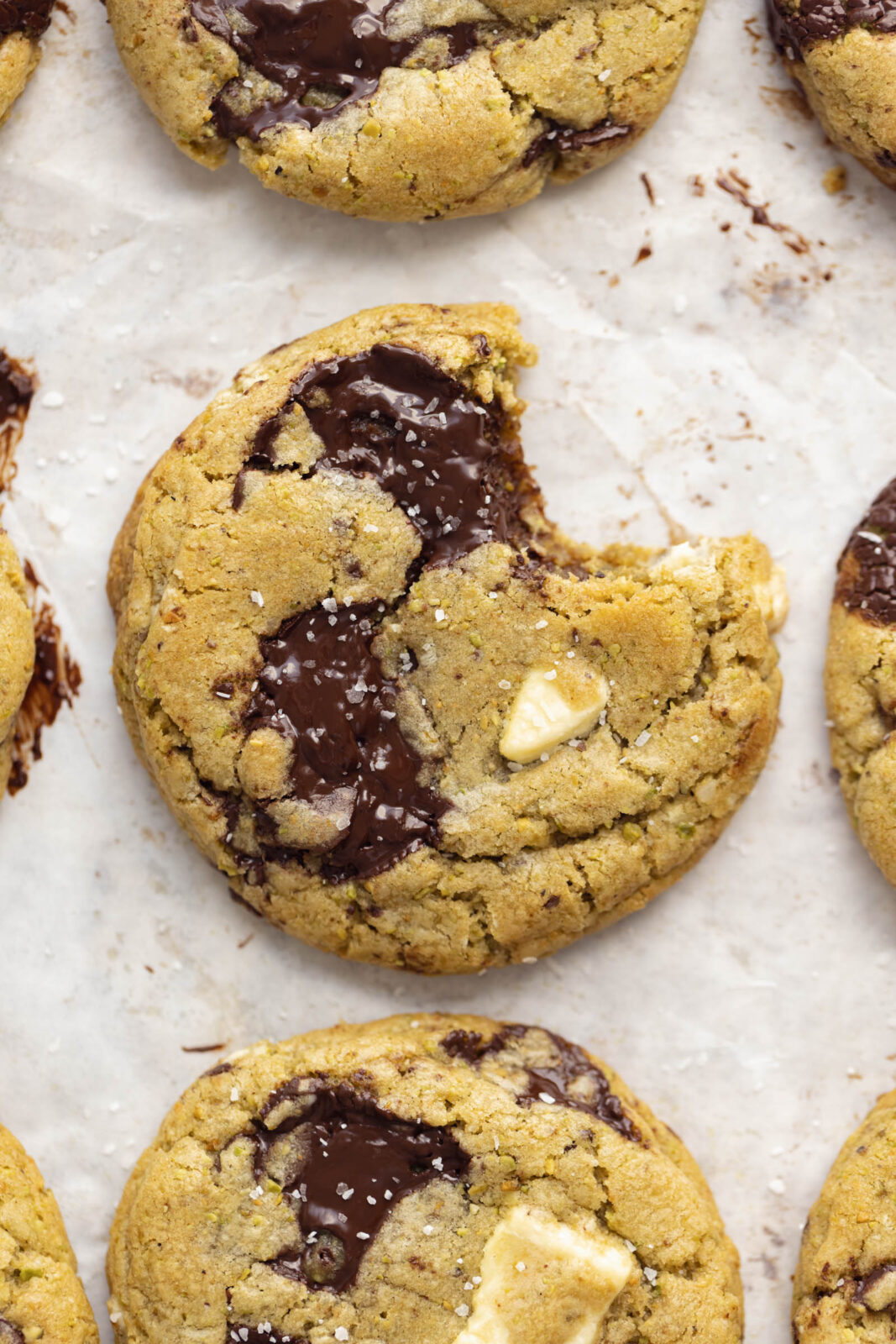 pistachio chocolate chip cookies
