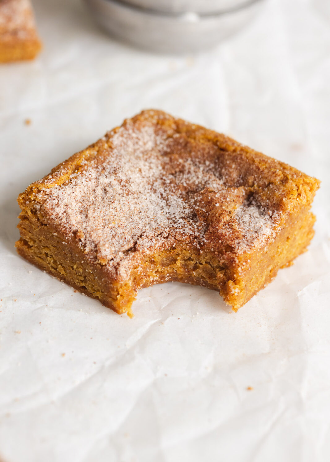 pumpkin snickedoodle blondies