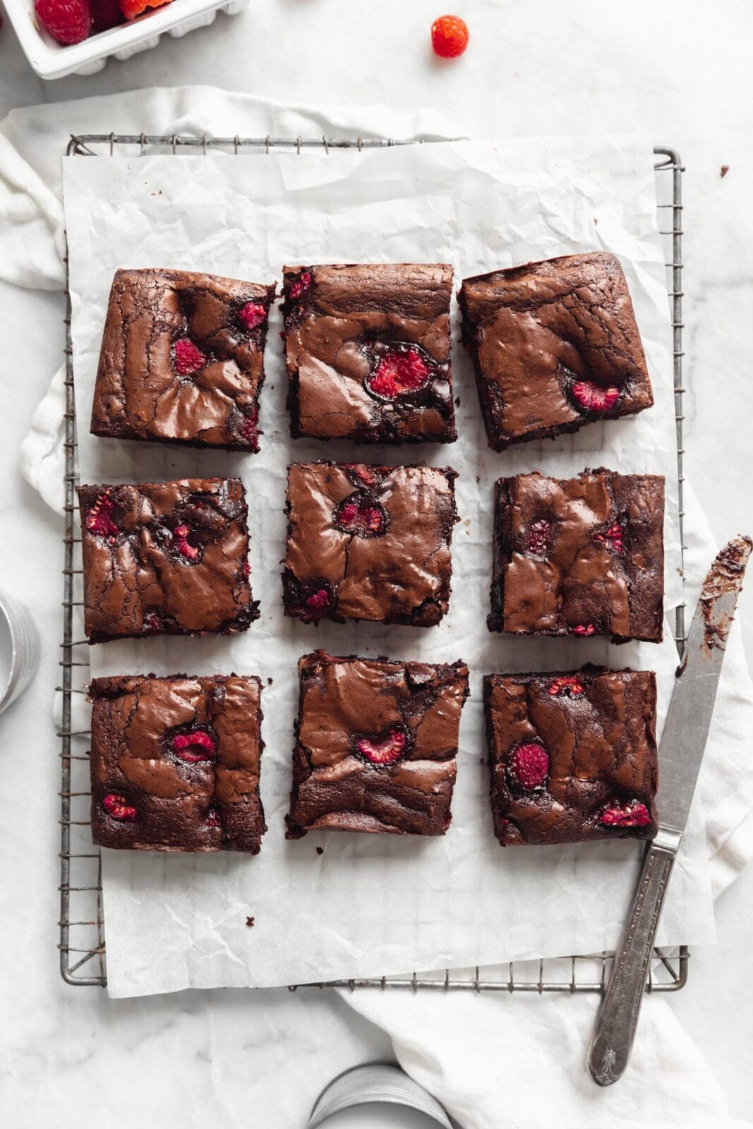raspberry brownies