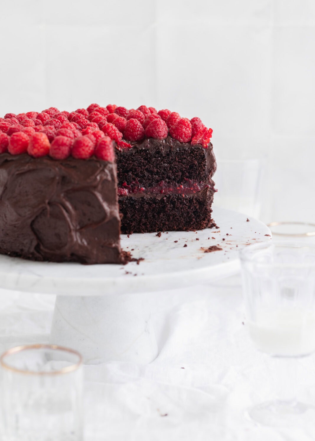 raspberry chocolate cake