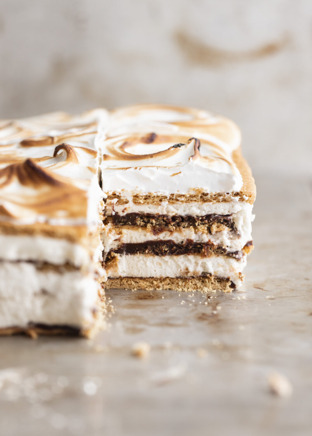 s'mores icebox cake