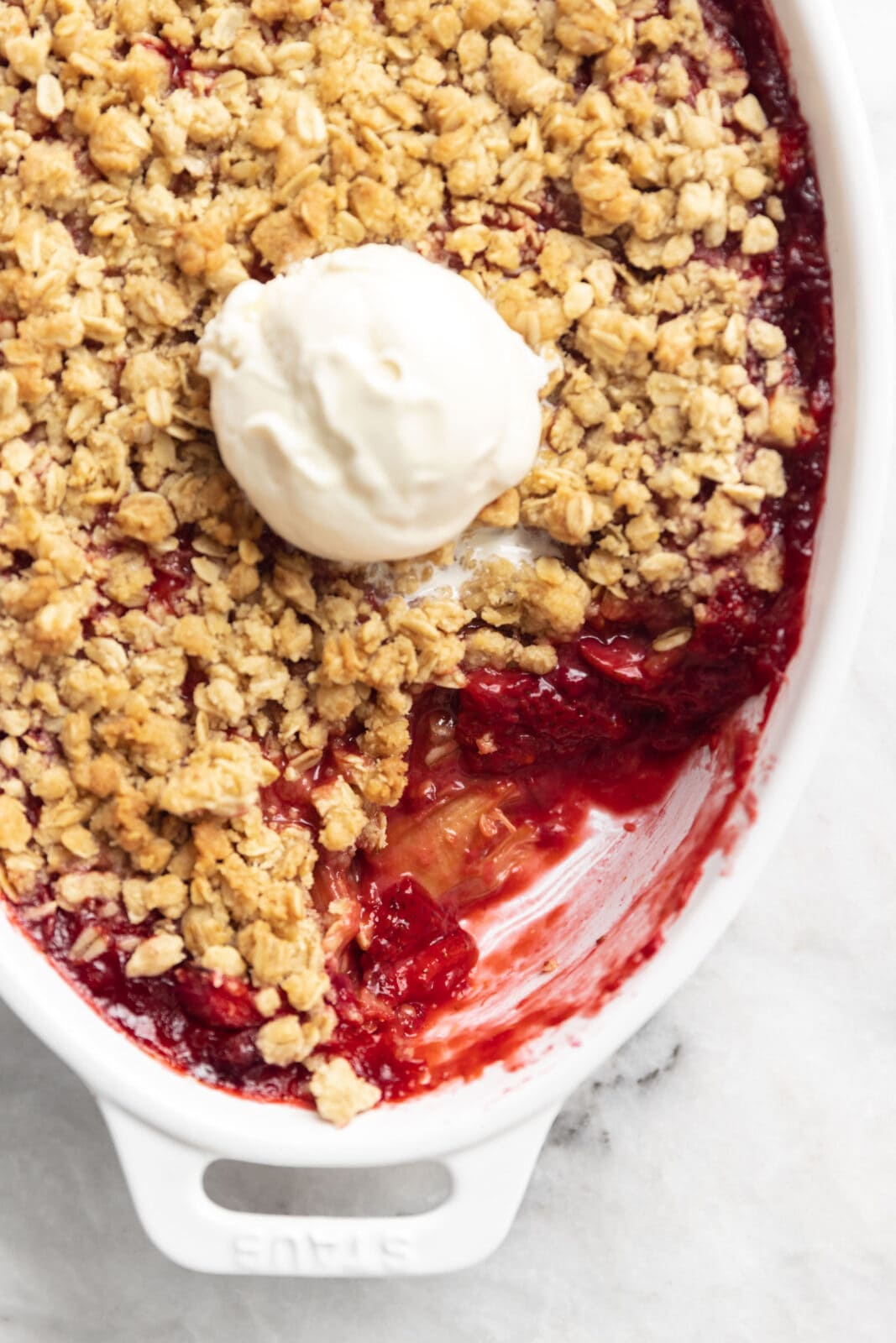 strawberry rhubarb crisp