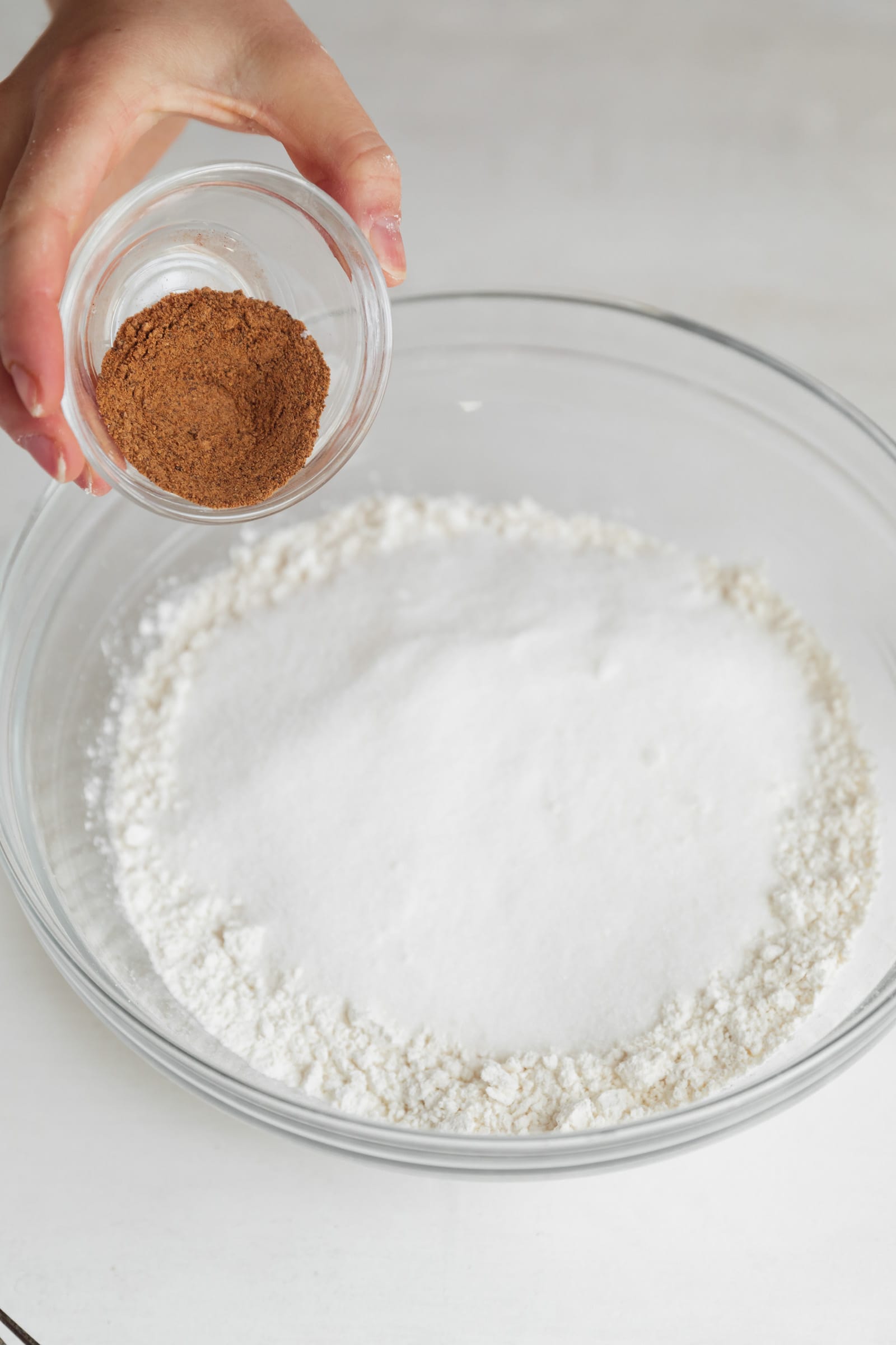 spices going into a bowl