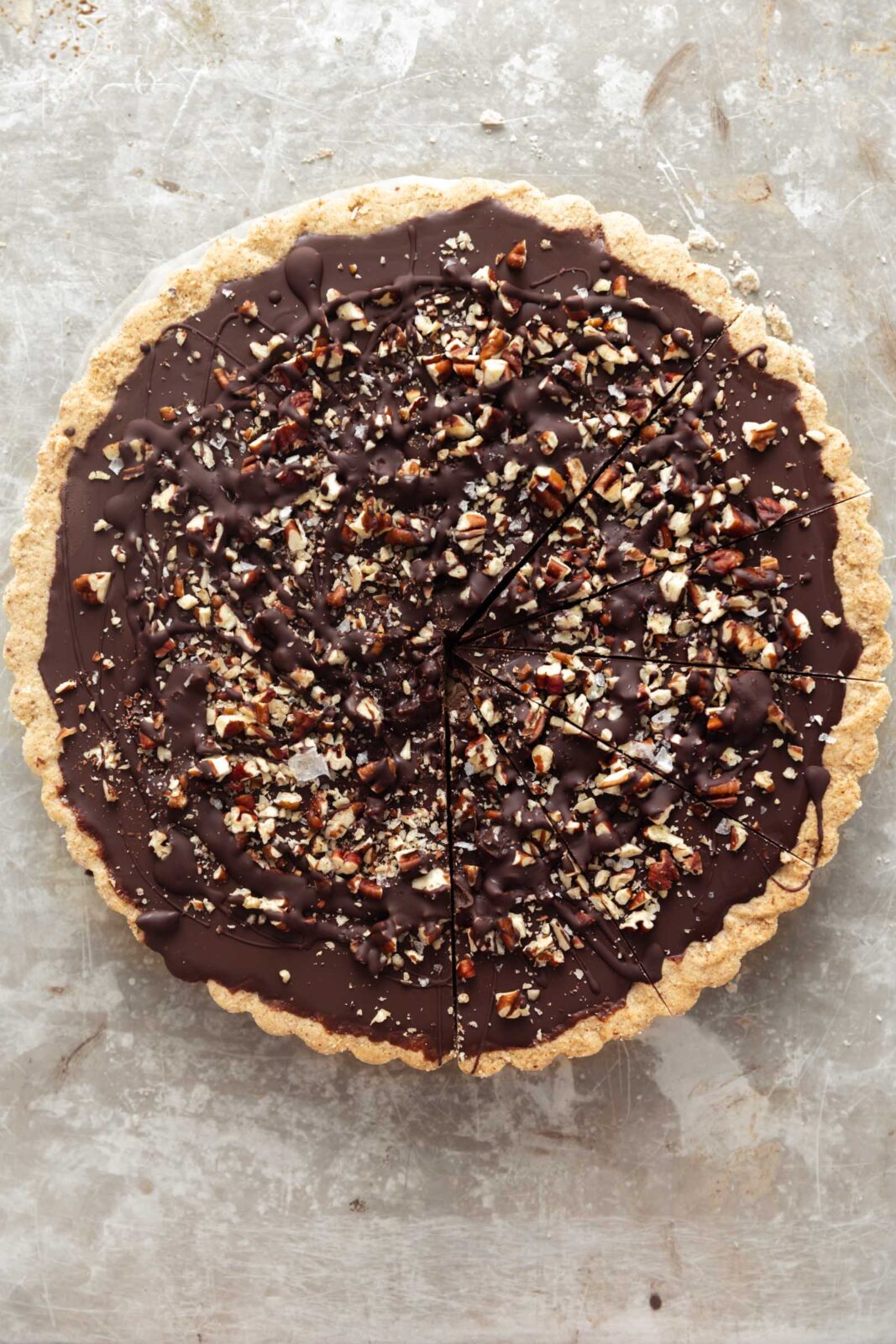chocolate turtle tart